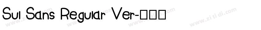 Sul Sans Regular Ver字体转换